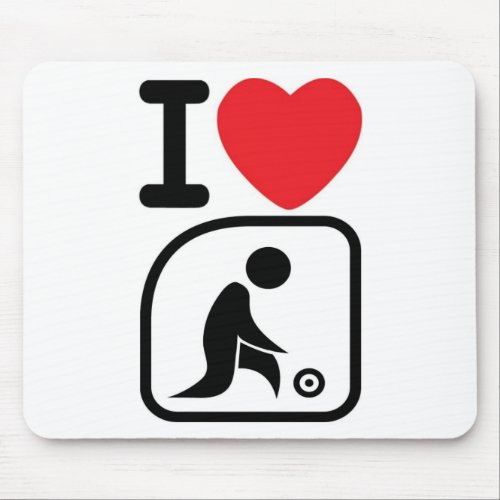 I love lawn bowls mouse pad