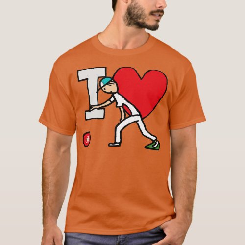 I Love Lawn Bowls T_Shirt