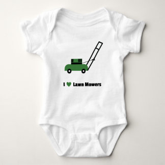 I love Lawn Mowers Baby Bodysuit
