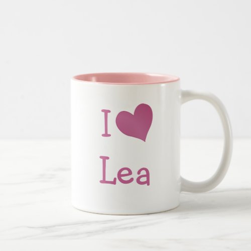 I Love Lea Two_Tone Coffee Mug