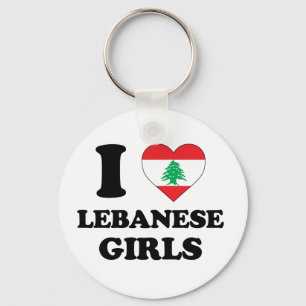 I love Lebanese Girls Keychain