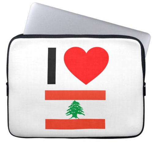 i love lebanon laptop sleeve