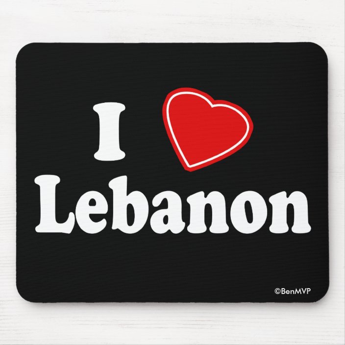 I Love Lebanon Mousepad