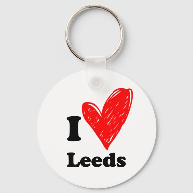I love Leeds Keychain (Front)