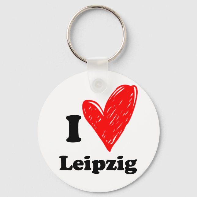 I love Leipzig Keychain (Front)