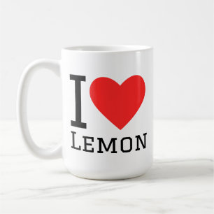 I love lemon coffee mug