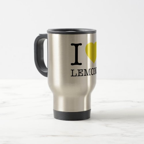 I LOVE LEMONS TRAVEL MUG