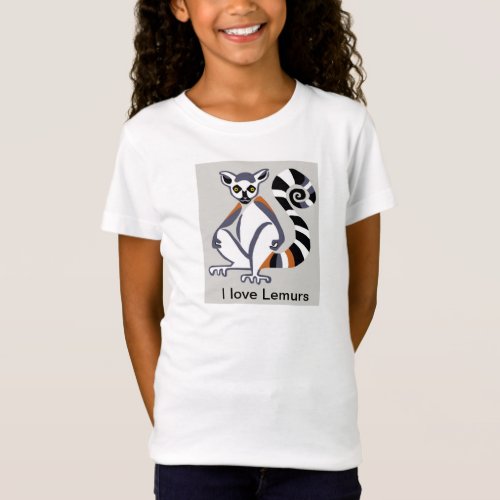 I love LEMURS  _ Primate _ Madagascar T_Shirt