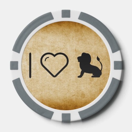 I Love Leo Poker Chips