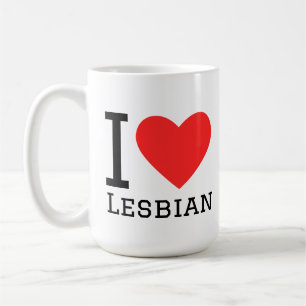 I love lesbian coffee mug