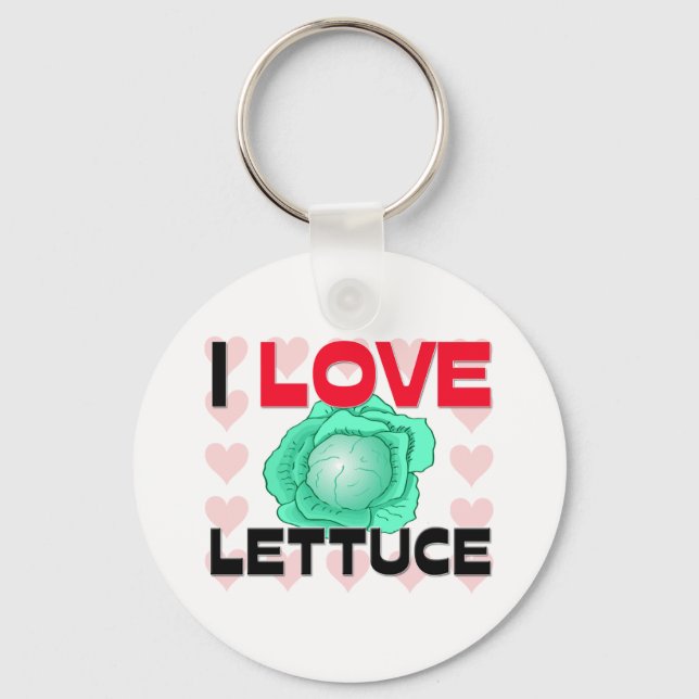 I Love Lettuce Keychain (Front)