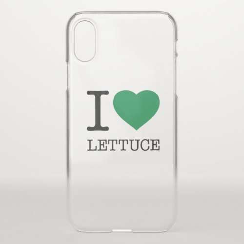 I LOVE LETTUCE iPhone X CASE