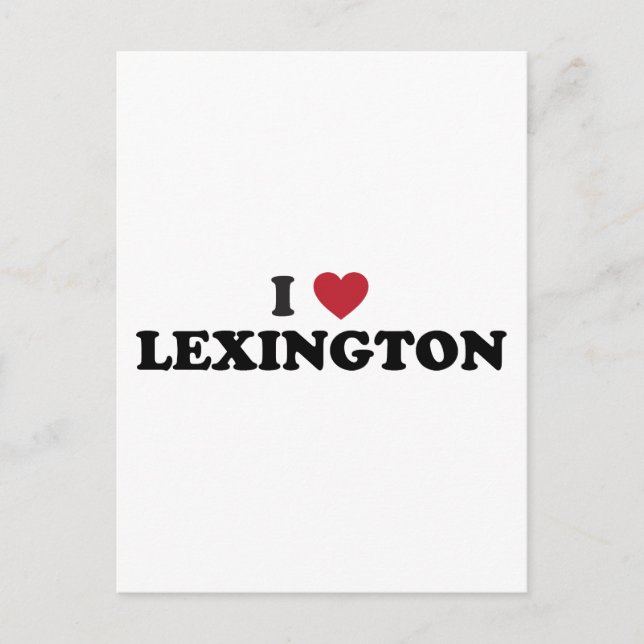 I Love Lexington Kentucky Postcard (Front)