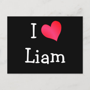 I Love Liam Postcard