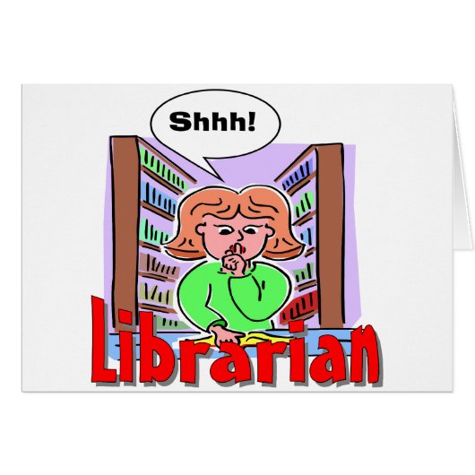 I Love Librarians Cards (Front Horizontal)