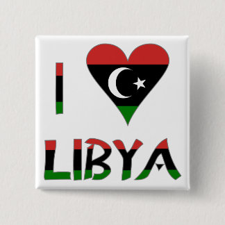 I Love Libya Pinback Button