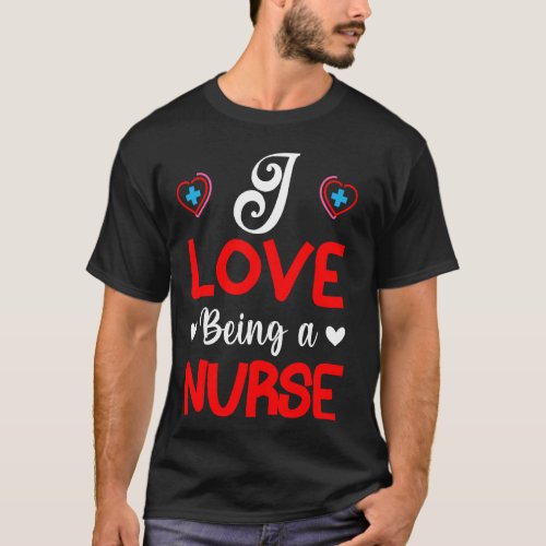 I Love Licensed Practical Nurse Life Valentine Day T_Shirt