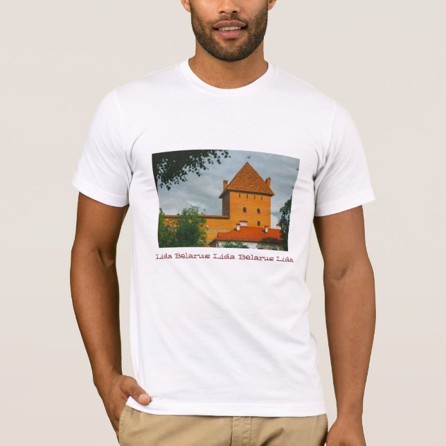 I Love Lida Belarus Architecture Castle T-Shirt (Front)