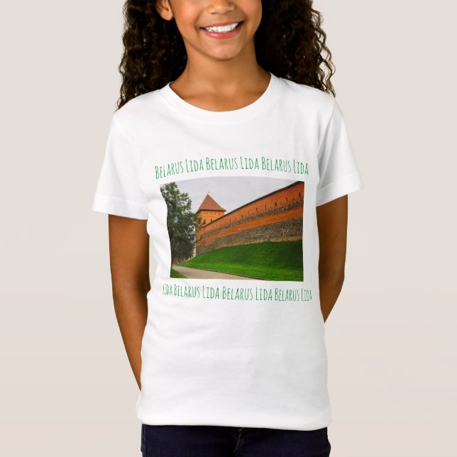 I Love Lida Belarus Architecture Castle T-Shirt (Front)