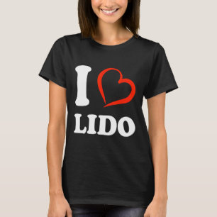 I Love Lido Beach Sarasota Sunsets Heart Lido Key T-Shirt