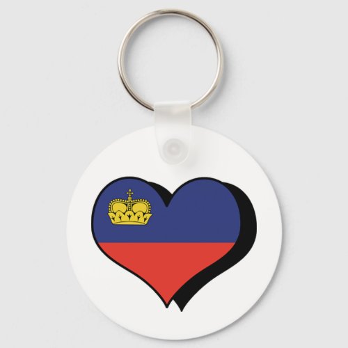 I Love Liechtenstein Keychain