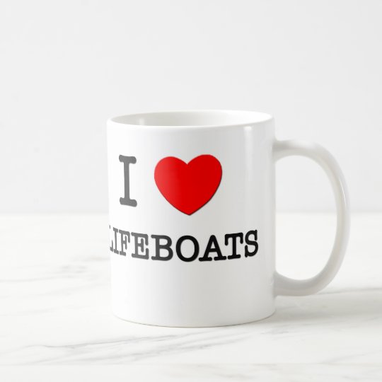I Love Lifeboats Coffee Mug