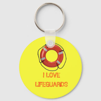 I LOVE LIFEGUARDS KEYCHAIN