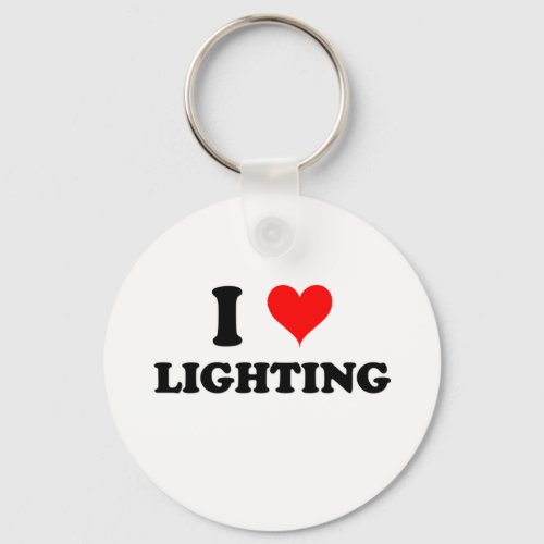 I Love Lighting Keychain