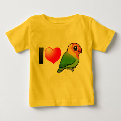 I Love Lilian's Lovebirds Baby Fine Jersey T-Shirt