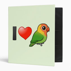 I Love Lilian's Lovebirds Avery Signature Binder 8.5x11