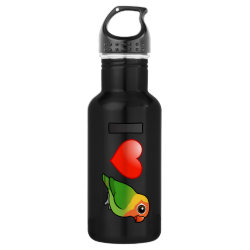 I Love Lilian's Lovebirds Water Bottle (24 oz)