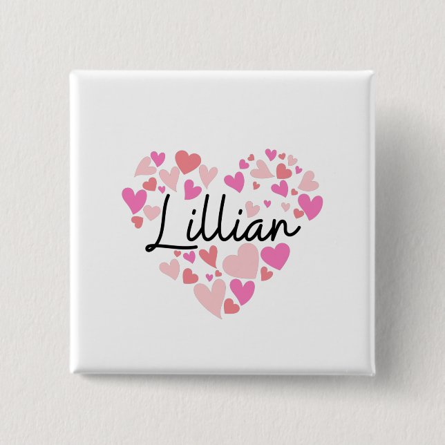 I love Lillian Button (Front)