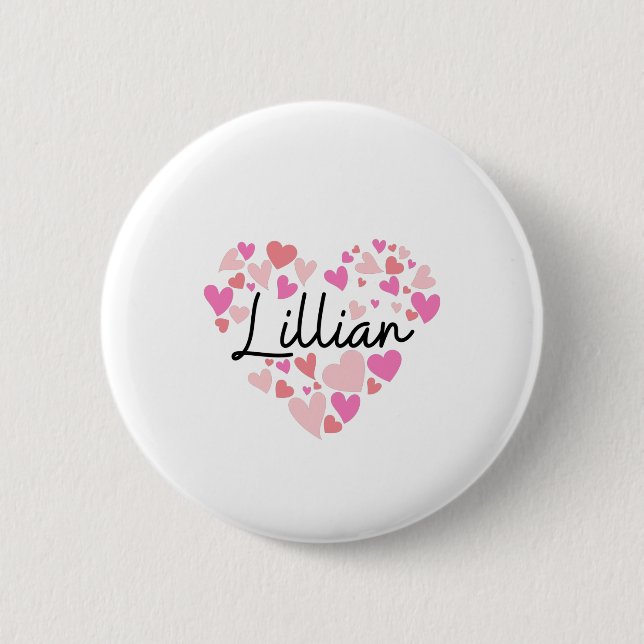 I love Lillian Button (Front)