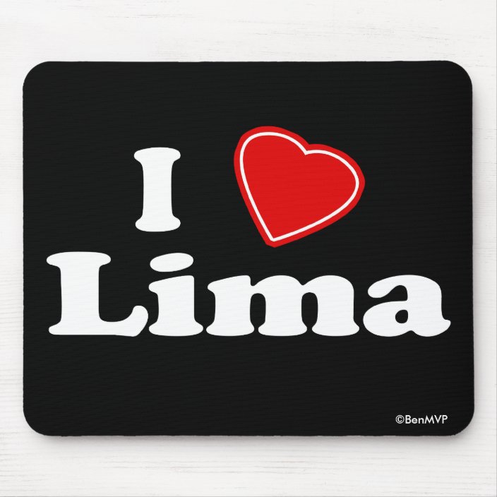 I Love Lima Mouse Pad