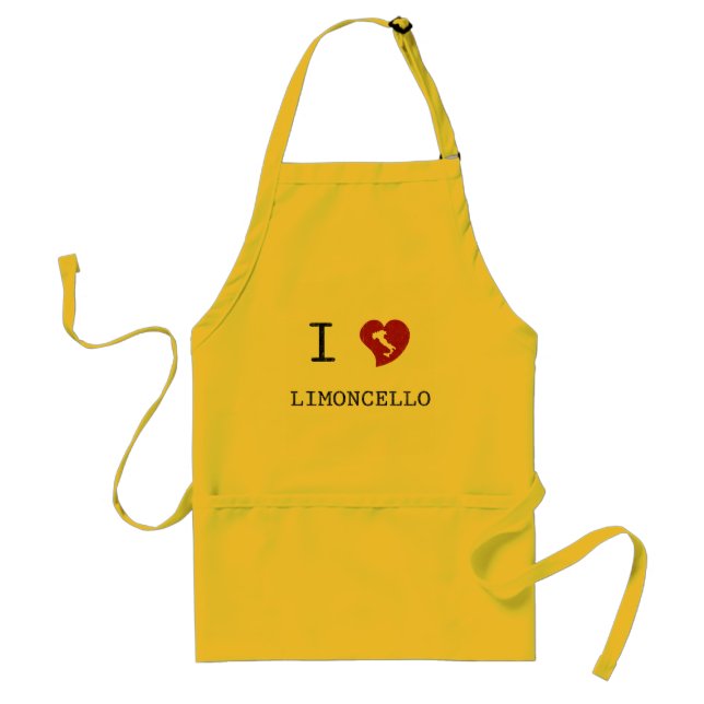 I Love Limoncello Adult Apron (Front)