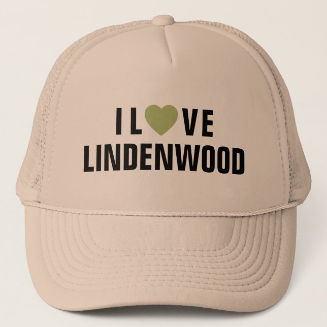 I Love Lindenwood™ Trucker Hat (Front)