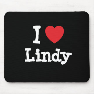 I love Lindy heart T-Shirt Mouse Pad