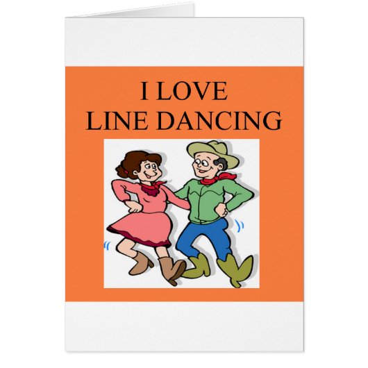 i love line dancing cards (Front)