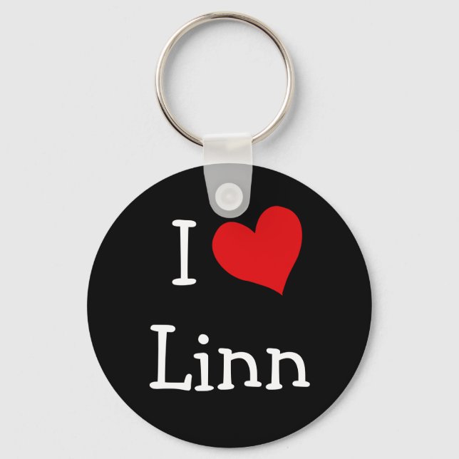 I Love Linn Keychain (Front)