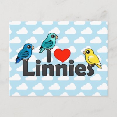 I Love Linnies Postcard