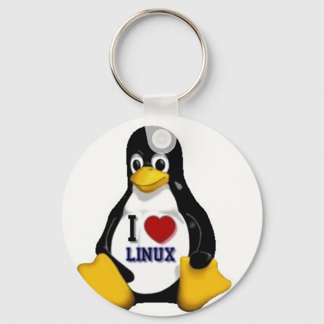I Love Linux Keychain (Front)