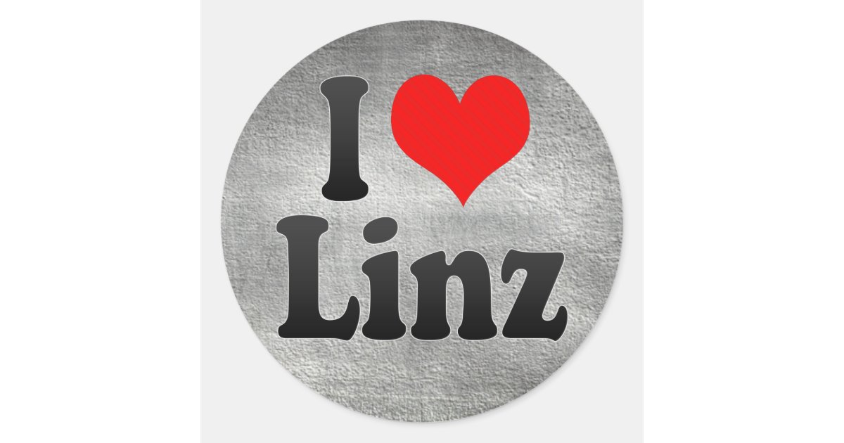 Linz Sticker I Love Linz, Austria Classic Round Sticker | Zazzle