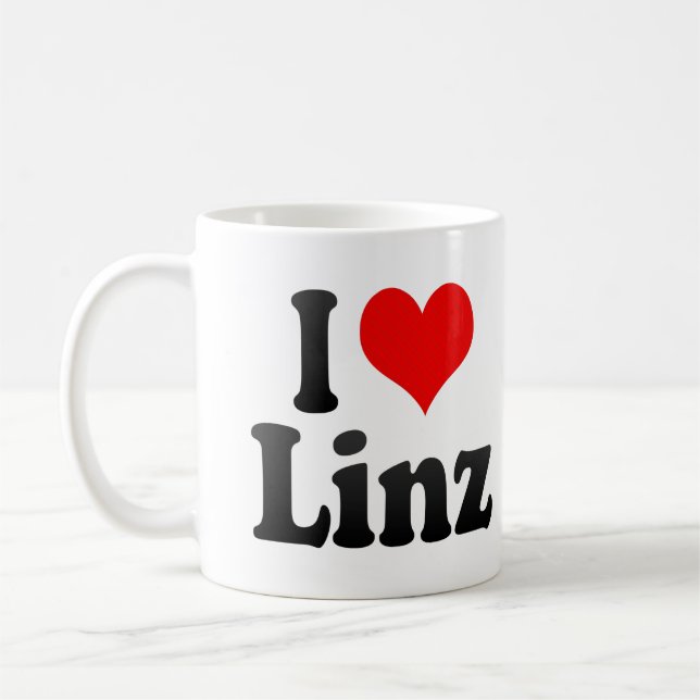 I Love Linz, Austria Coffee Mug (Left)