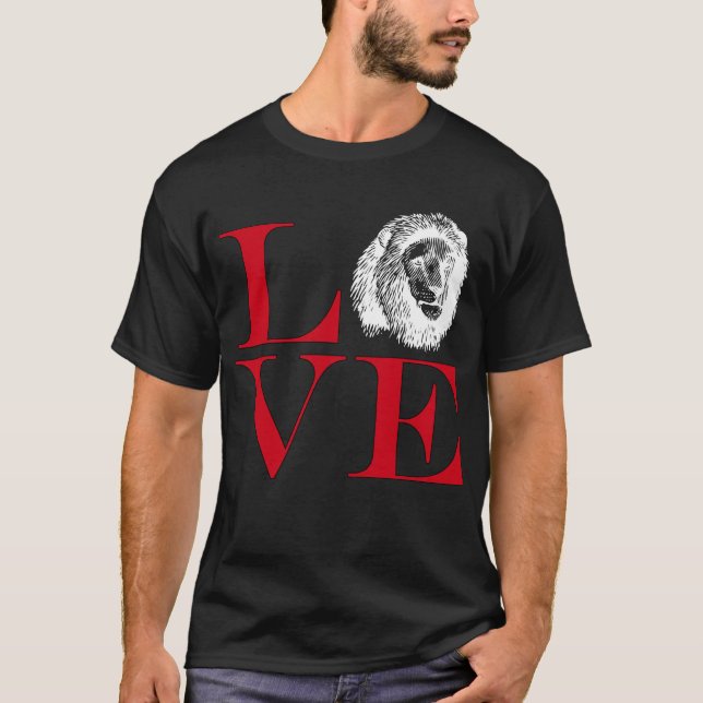 I Love Lions - Dark Colored Tee (Front)