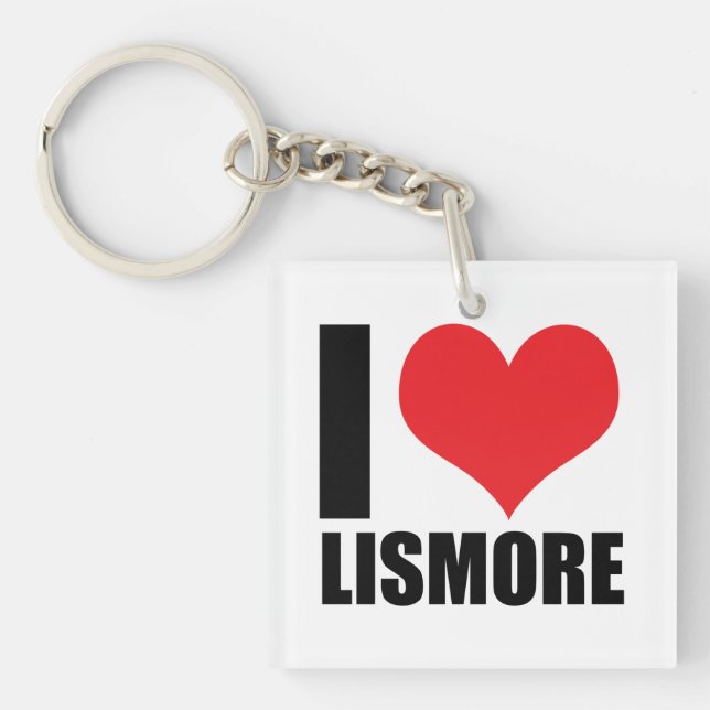 I love Lismore Keychain (Front)