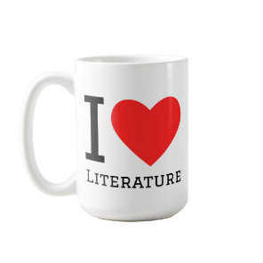 I love literature coffee mug