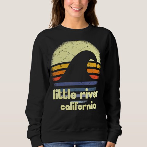 I Love Little River California Ocean Wave Ca Sweatshirt