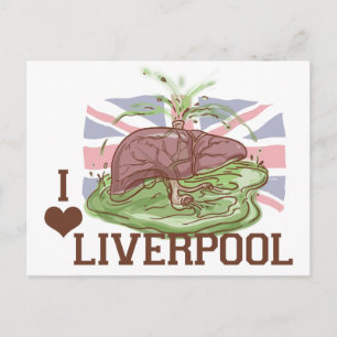 I Love Liverpool Humor Postcard