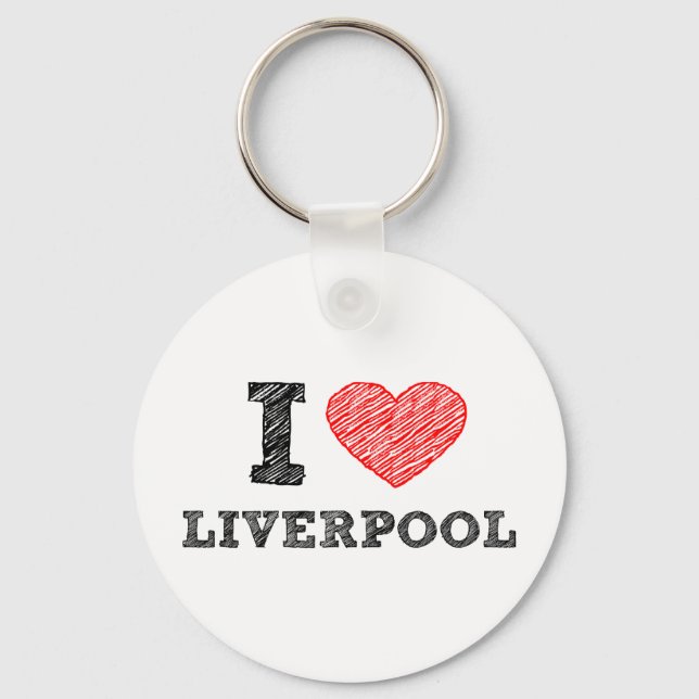 I love Liverpool Keychain (Front)