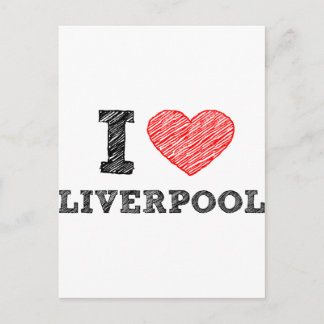 I love Liverpool Postcard